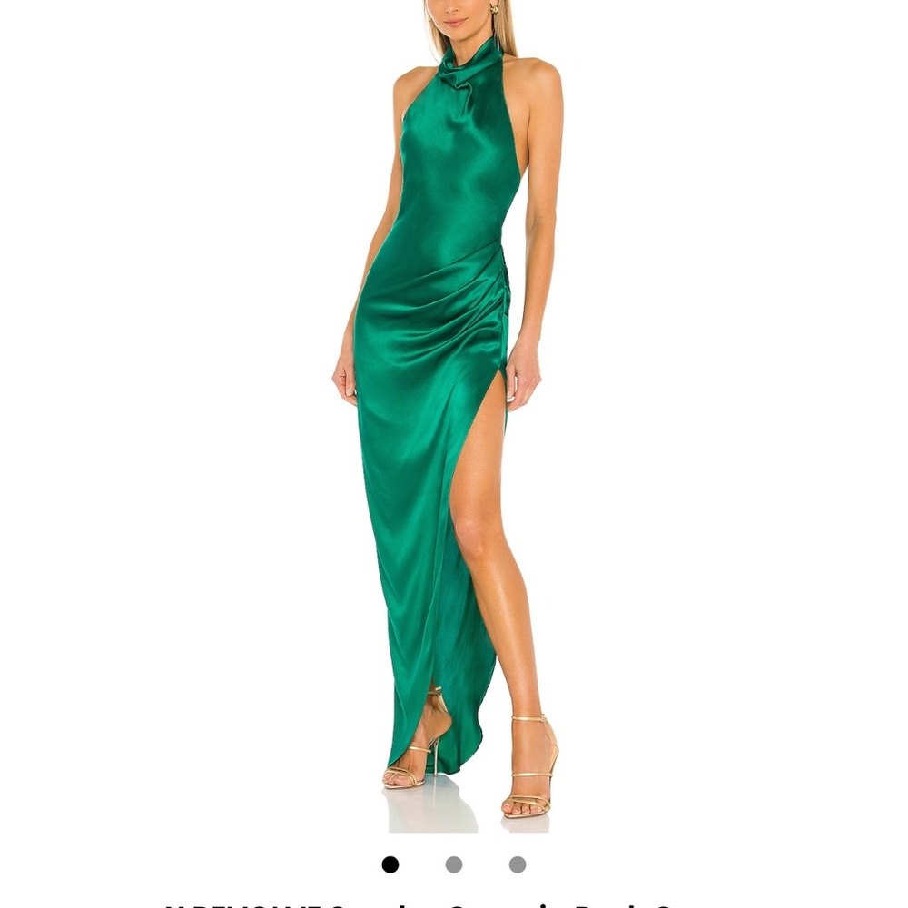 REVOLVE Amanda Uprichard Green Maxi Dress